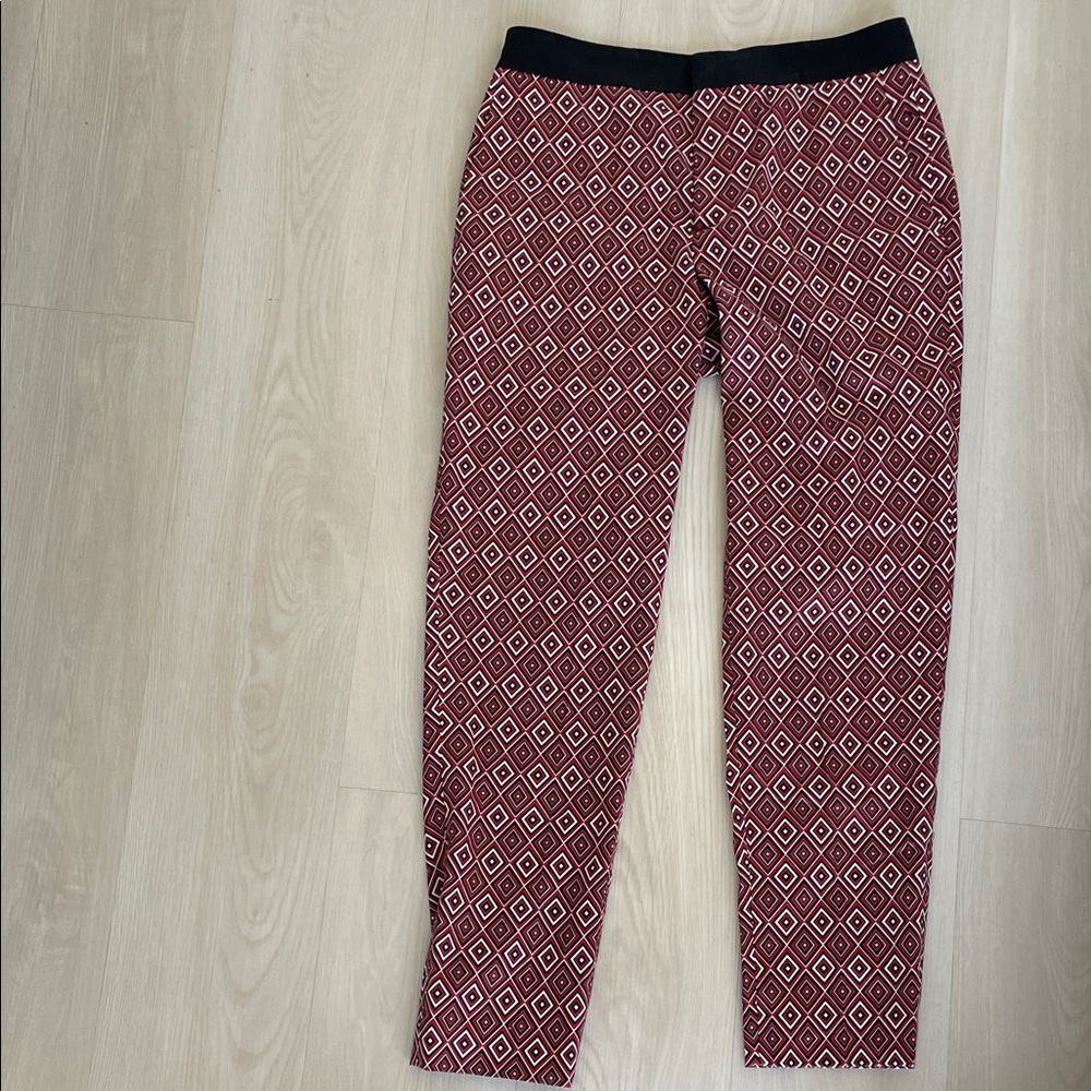 Zara Geometric slim trousers